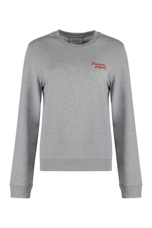 Cotton crew-neck sweatshirt-0